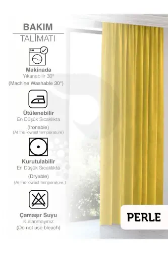 Home Daily Series Sun Yellow Island Background Curtain - Sun Yellow - 5