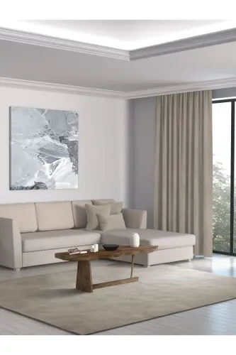 Home Daily Series Taş Rengi Ada Fon Perde-Taş Rengi - PERLE (1)