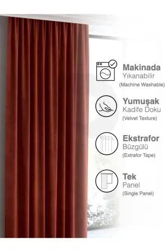 Home Daily Series Tile Color Island Background Curtain - 4
