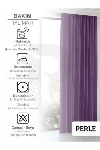 Home Daily Series Violet Purple Ada Background Curtain-Violet Purple - 5