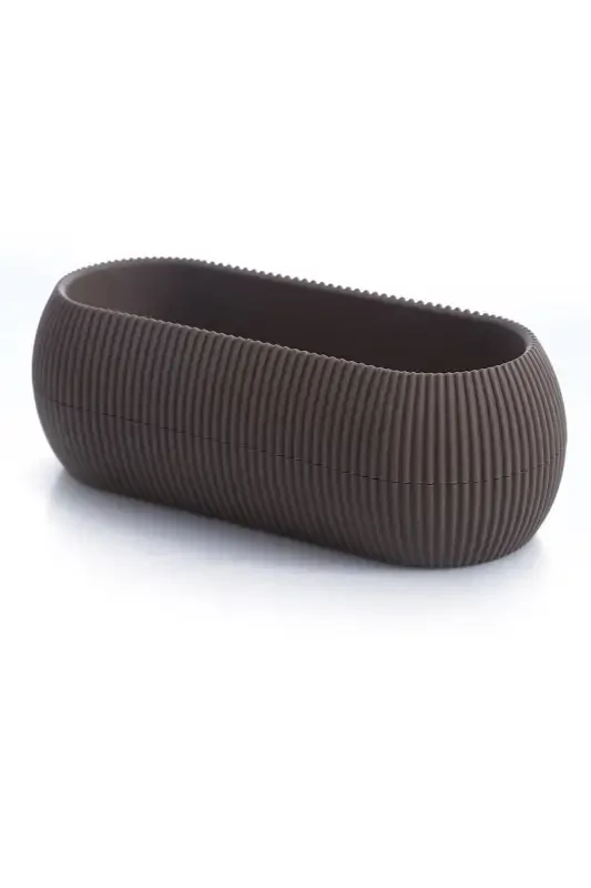 Home Decoration Karasu Decorative and Modern Coral Pot Set 5 Pieces-BROWN - 7