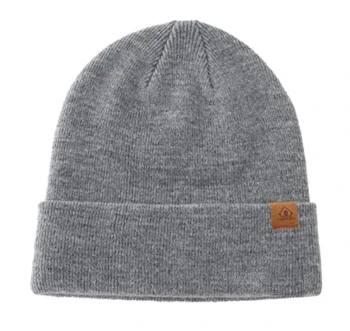 Home Prefer Mens Winter Hats Acrylic Knit Cuff Beanie Cap Warm Womens Beanie Hat - HOME (1)