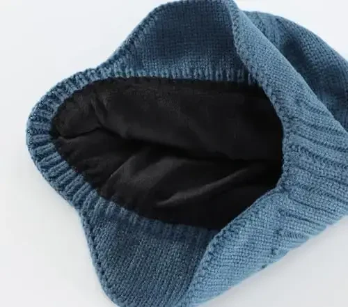 Home Prefer Mens Qishki Shlyapa Trikotaj Quloqli Shlyapa Paypoq Quloqli Kepkalar Beanie Shlyapa - 3