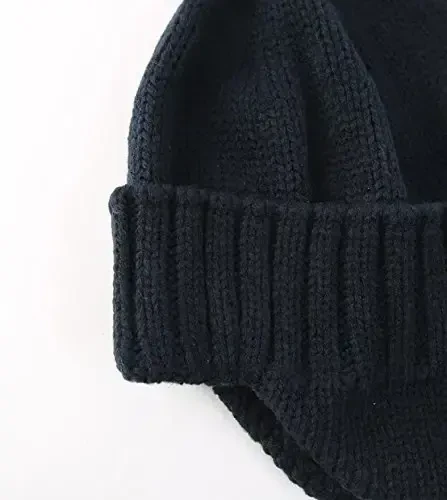Home Prefer Mens Qishki Shlyapa Trikotajli Quloqli Shlyapa Paypoqli Quloqli Shapka Beanie Shlyapa - 4
