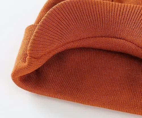 Home Prefer Men's Winter Beanie Hat with Brim Warm Double Knit Cuff Beanie Cap Watch Radar Hat - 6