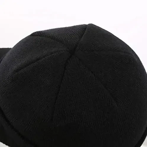 Home Prefer Men's Winter Beanie Hat with Brim Warm Double Knit Cuff Beanie Cap Watch Radar Hat - HOME (1)