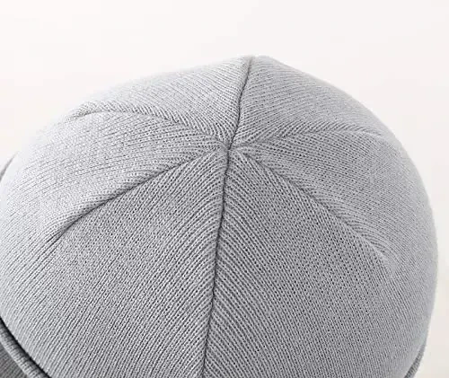 Home Prefer Men's Winter Beanie Hat with Brim Warm Double Knit Cuff Beanie Cap Watch Radar Hat - 4