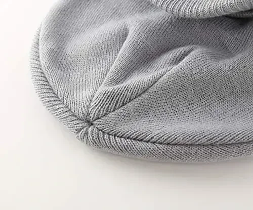 Home Prefer Men's Winter Beanie Hat with Brim Warm Double Knit Cuff Beanie Cap Watch Radar Hat - 6