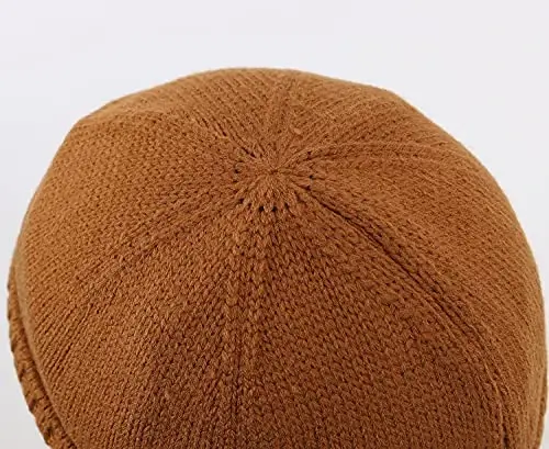 Home Prefer Mens Winter Hat Knit Earflap Hat Stocking Caps with Ears Beanie Hat - 5