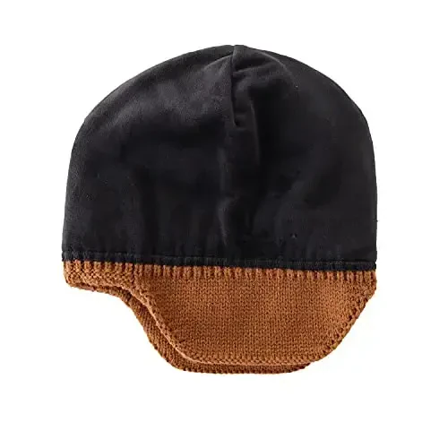 Home Prefer Mens Winter Hat Knit Earflap Hat Stocking Caps with Ears Beanie Hat - 4