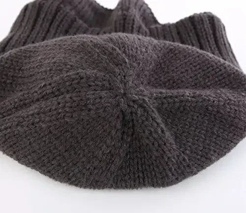 Home Prefer Mens Winter Hat Knit Earflap Hat Stocking Caps with Ears Beanie Hat - 3
