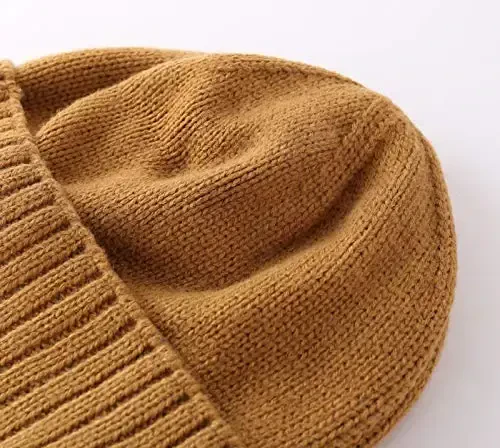 Home Prefer Mens Winter Hat Knit Earflap Hat Stocking Caps with Ears Beanie Hat - 5