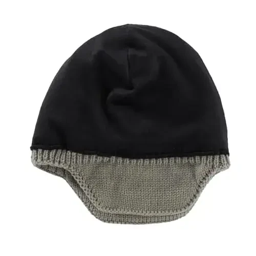 Home Prefer Mens Winter Hat Knit Earflap Hat Stocking Caps with Ears Beanie Hat - 3