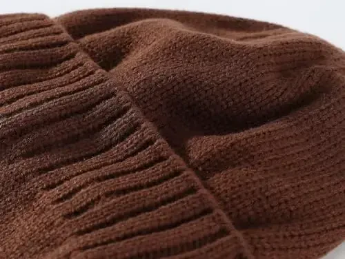 Home Prefer Mens Winter Hat Knit Earflap Hat Stocking Caps with Ears Beanie Hat - 5