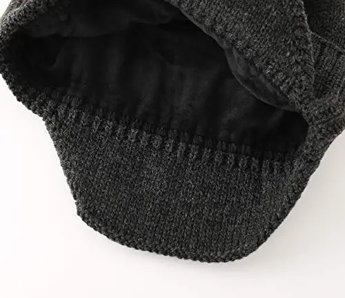 Home Prefer Mens Winter Hat Knit Earflap Hat Stocking Caps with Ears Beanie Hat - 6