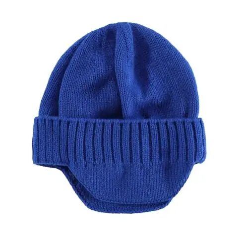 Home Prefer Mens Winter Hat Knit Earflap Hat Stocking Caps with Ears Beanie Hat - Home (1)
