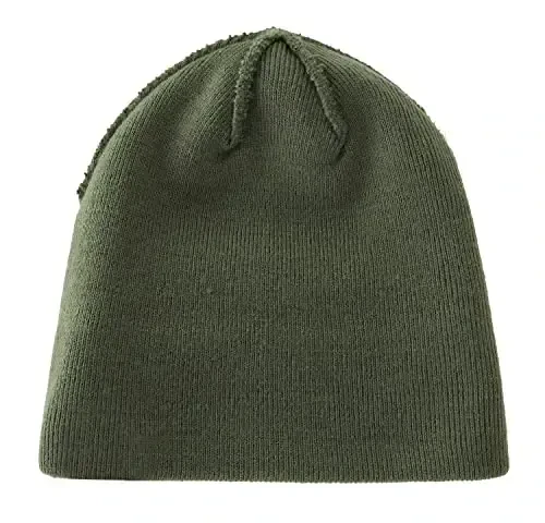 Home Prefer Mens Winter Hats Acrylic Knit Cuff Beanie Cap Warm Womens Beanie Hat - 6