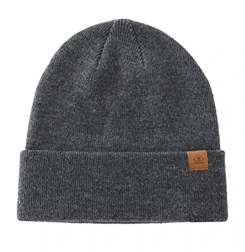 Home Prefer Mens Winter Hats Acrylic Knit Cuff Beanie Cap Warm Womens Beanie Hat - 2