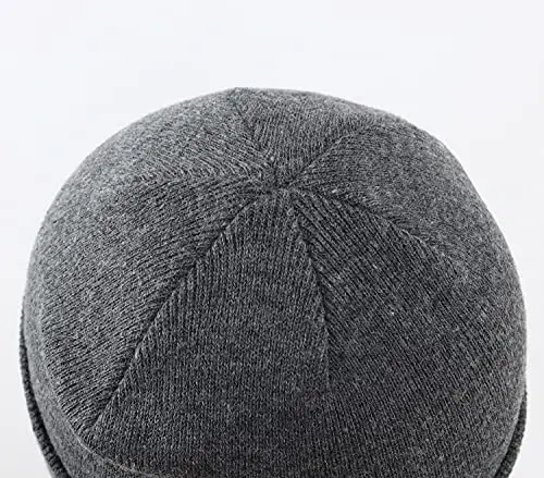 Home Prefer Mens Winter Hats Acrylic Knit Cuff Beanie Cap Warm Womens Beanie Hat - 4