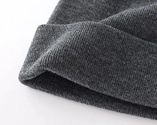 Home Prefer Mens Winter Hats Acrylic Knit Cuff Beanie Cap Warm Womens Beanie Hat - 5