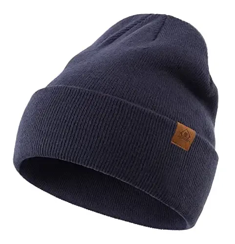 Home Prefer Mens Winter Hats Acrylic Knit Cuff Beanie Cap Warm Womens Beanie Hat - MODAZONE