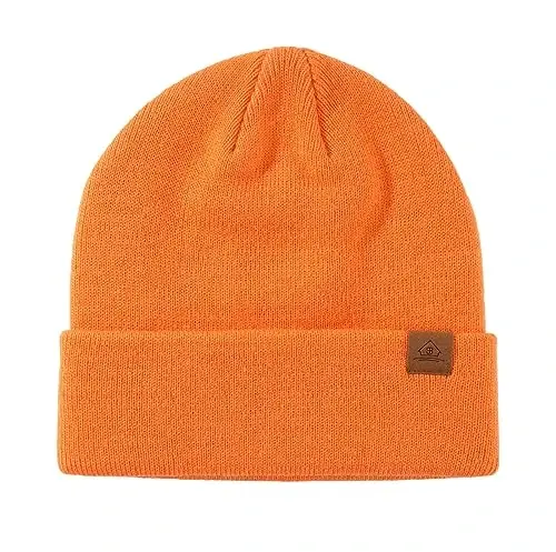 Home Prefer Mens Winter Hats Acrylic Knit Cuff Beanie Cap Warm Womens Beanie Hat - 2