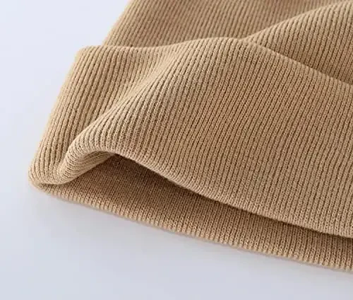 Home Prefer Mens Winter Hats Acrylic Knit Cuff Beanie Cap Warm Womens Beanie Hat - 5