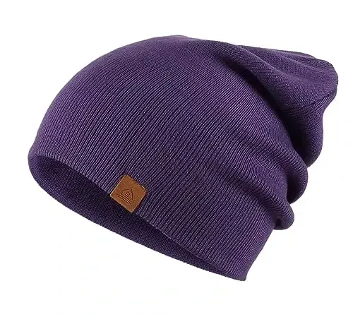 Home Prefer Mens Winter Hats Acrylic Knit Cuff Beanie Cap Warm Womens Beanie Hat - 3