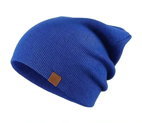 Home Prefer Mens Winter Hats Acrylic Knit Cuff Beanie Cap Warm Womens Beanie Hat - 3