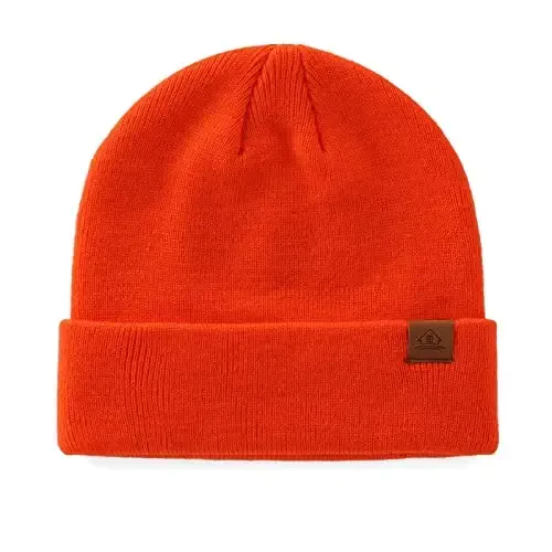 Home Prefer Mens Winter Hats Acrylic Knit Cuff Beanie Cap Warm Womens Beanie Hat - 3