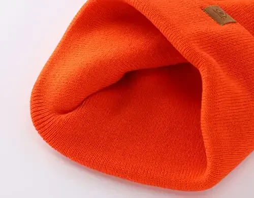 Home Prefer Mens Winter Hats Acrylic Knit Cuff Beanie Cap Warm Womens Beanie Hat - 6