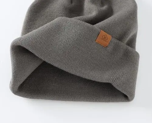 Home Prefer Mens Winter Hats Acrylic Knit Cuff Beanie Cap Warm Womens Beanie Hat - 5