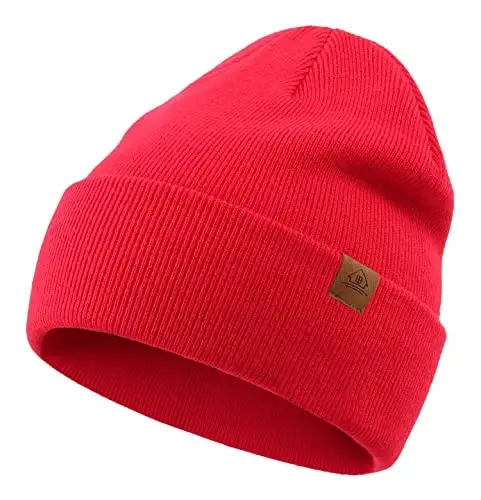 Home Prefer Mens Winter Hats Acrylic Knit Cuff Beanie Cap Warm Womens Beanie Hat - HOME