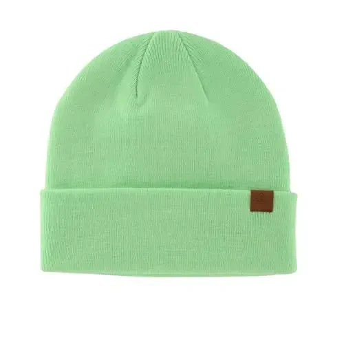 Home Prefer Mens Winter Hats Acrylic Knit Cuff Beanie Cap Warm Womens Beanie Hat - HOME (1)