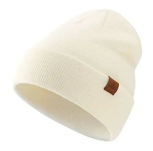 Home Prefer Mens Winter Hats Acrylic Knit Cuff Beanie Cap Warm Womens Beanie Hat - 1