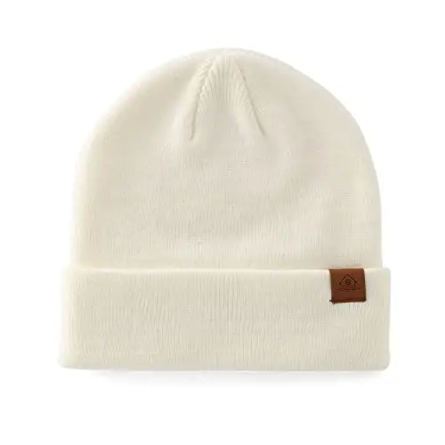 Home Prefer Mens Winter Hats Acrylic Knit Cuff Beanie Cap Warm Womens Beanie Hat - 3