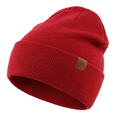 Home Prefer Mens Winter Hats Acrylic Knit Cuff Beanie Cap Warm Womens Beanie Hat - 4