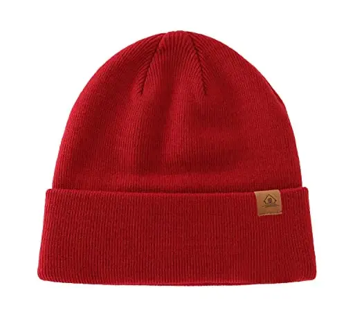 Home Prefer Mens Winter Hats Acrylic Knit Cuff Beanie Cap Warm Womens Beanie Hat - 6