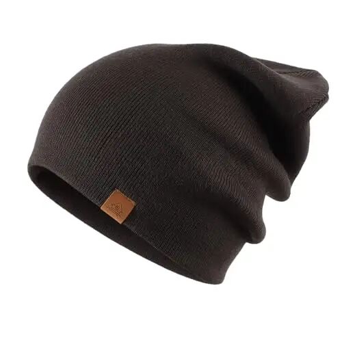 Home Prefer Mens Winter Hats Acrylic Knit Cuff Beanie Cap Warm Womens Beanie Hat - Home (1)