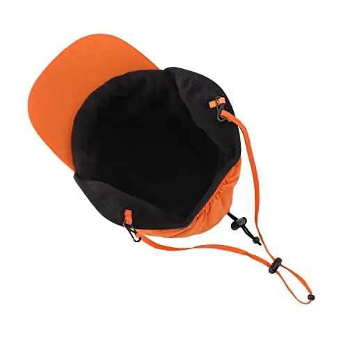 Home Prefer Waterproof Men's Winter Hats with Visor Warm Fleece Lined Baseball Cap Earflaps Trooper Trapper Hat for Men 