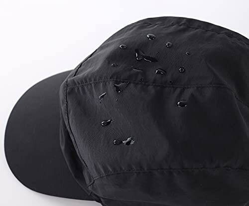 Home Prefer Waterproof Men's Winter Hats with Visor Warm Fleece Lined Baseball Cap Earflaps Trooper Trapper Hat for Men - 3