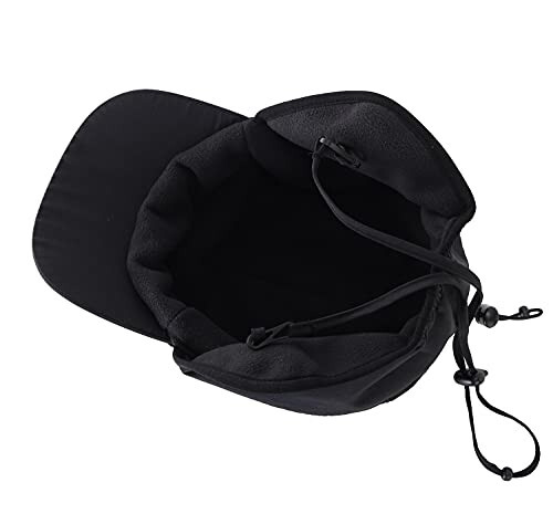 Home Prefer Waterproof Men's Winter Hats with Visor Warm Fleece Lined Baseball Cap Earflaps Trooper Trapper Hat for Men - 5