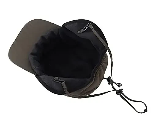 Home Prefer Waterproof Men's Winter Hats with Visor Warm Fleece Lined Baseball Cap Earflaps Trooper Trapper Hat for Men - 5