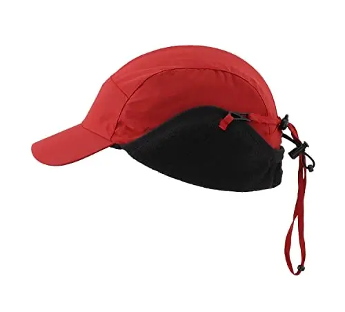 Home Prefer Waterproof Men's Winter Hats with Visor Warm Fleece Lined Baseball Cap Earflaps Trooper Trapper Hat for Men - MODAZONE (1)