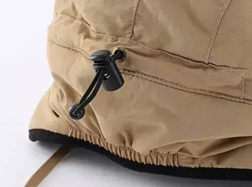 Home Prefer Waterproof Men's Winter Hats with Visor Warm Fleece Lined Baseball Cap Earflaps Trooper Trapper Hat for Men - 4