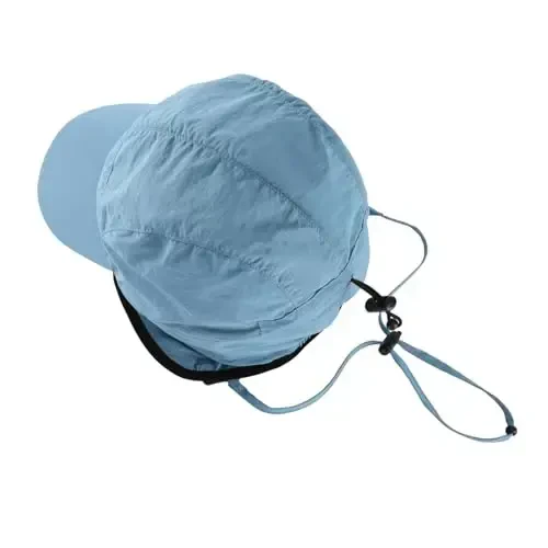 Home Prefer Waterproof Men's Winter Hats with Visor Warm Fleece Lined Baseball Cap Earflaps Trooper Trapper Hat for Men - 6