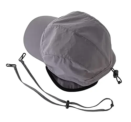 Home Prefer Waterproof Men's Winter Hats with Visor Warm Fleece Lined Baseball Cap Earflaps Trooper Trapper Hat for Men - 3