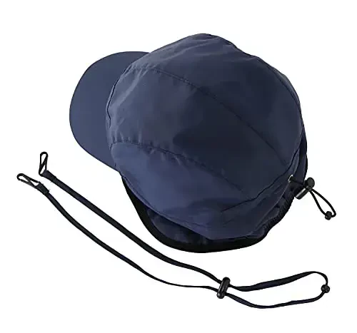 Home Prefer Waterproof Men's Winter Hats with Visor Warm Fleece Lined Baseball Cap Earflaps Trooper Trapper Hat for Men - 3