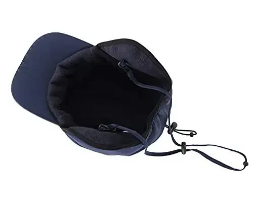 Home Prefer Waterproof Men's Winter Hats with Visor Warm Fleece Lined Baseball Cap Earflaps Trooper Trapper Hat for Men - 5