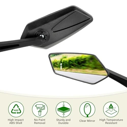 HOMEE Bike Mirrors 2pcs, 360° Adjustable Rotatable Bike Rear View Mirror, Bicycle Mirrors for Handlebars, Safety HD Glass Bike Mirror Handlebar Mount For Bicycle,Motorcycle,EBike - 6